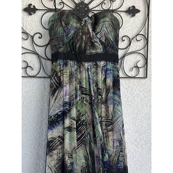 BCBG Maxazria Tae Strapless Silk Maxi Dress - Size 6 - Black - Picture 4 of 10